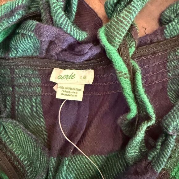 AERIE FLANNEL ROMPER NWT - Picture 4 of 6